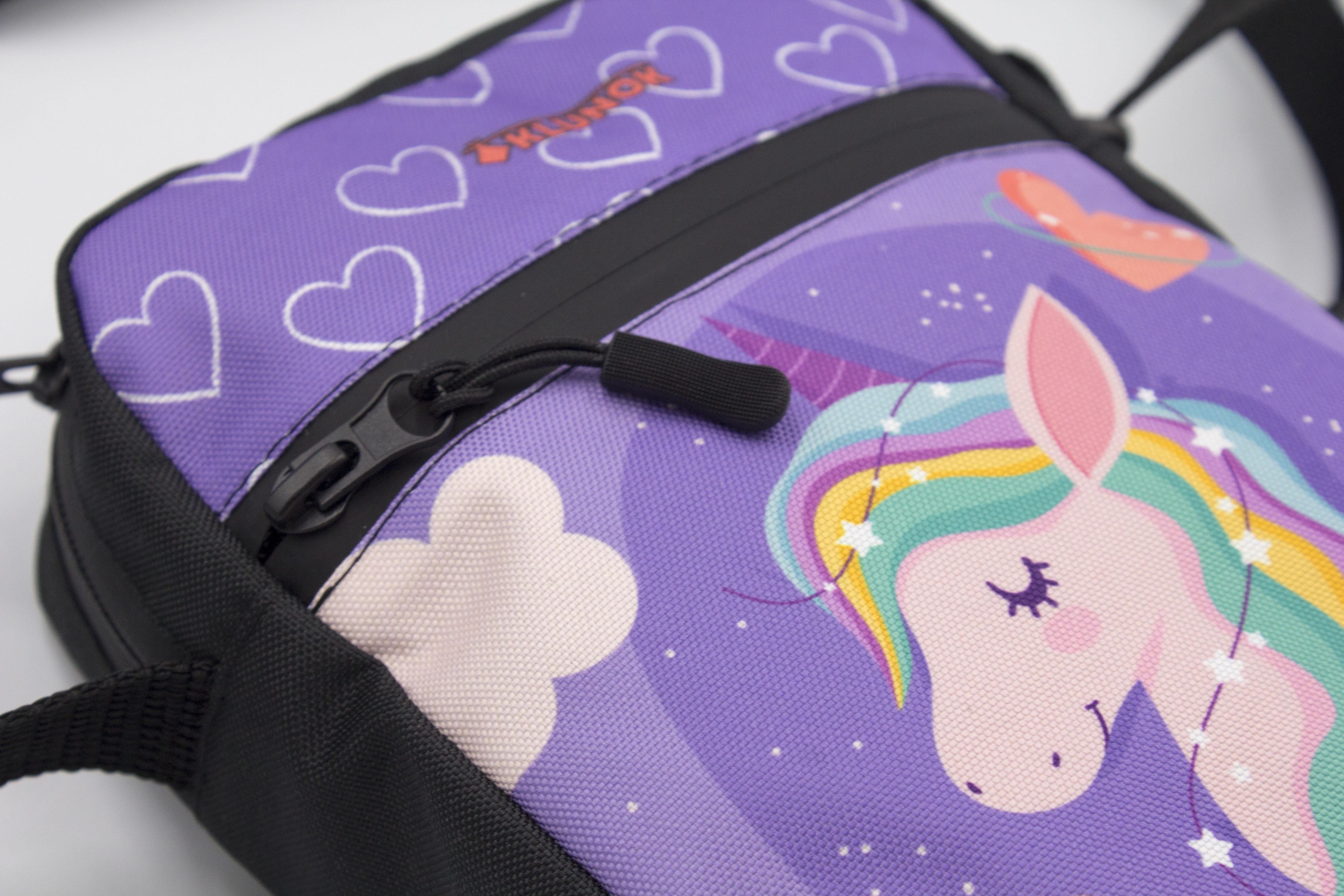 Сумка через плече для дівчинки Єдиноріг Фіолетовий (К-13) - фото 7 Сумка через плече для дівчинки Єдиноріг Фіолетовий (К-13) - фото 7