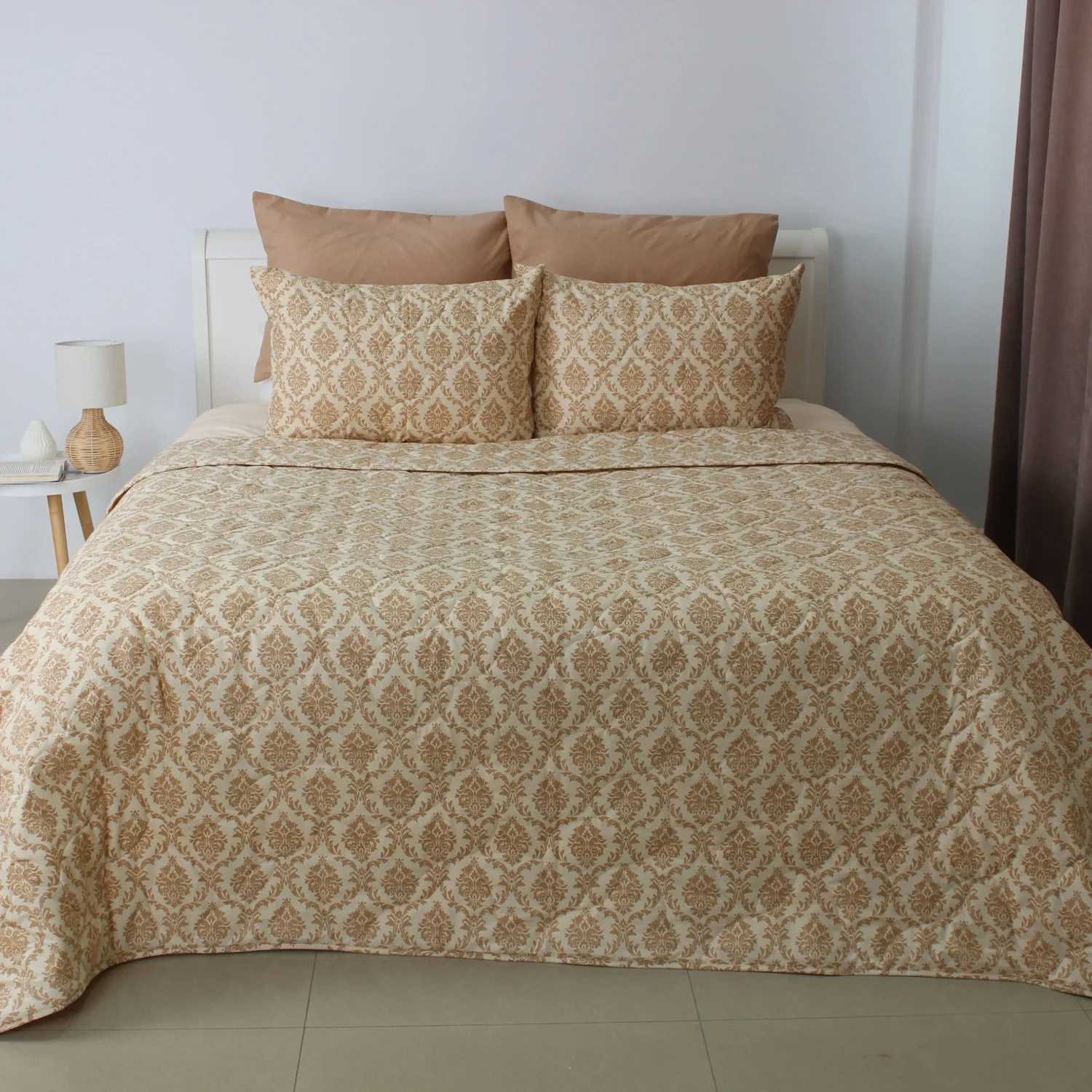 Покрывало ТЭП Elegant Cotton с 2 наволочками 50x70 см Beige Fantasy