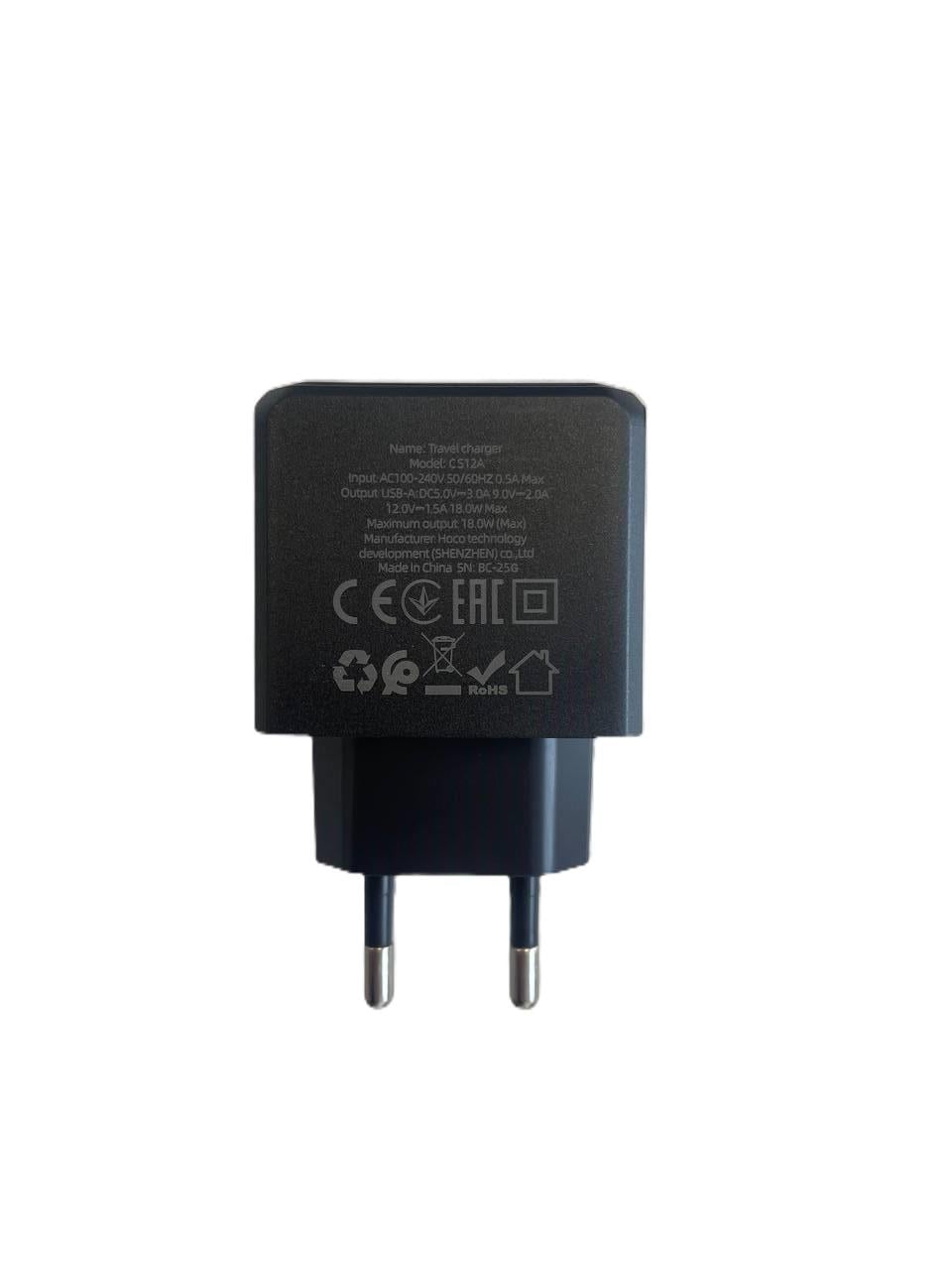 Зарядное устройство Hoco CS12A 1USB 18W (000583329)