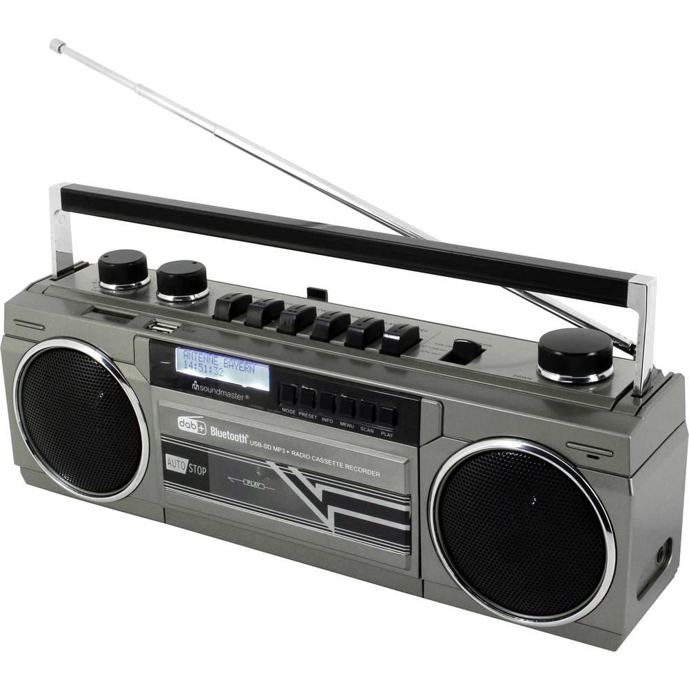 Аудіоплеєр MP3 Soundmaster SRR70TI 2x15W режим запису/мікрофон/будильник Сірий