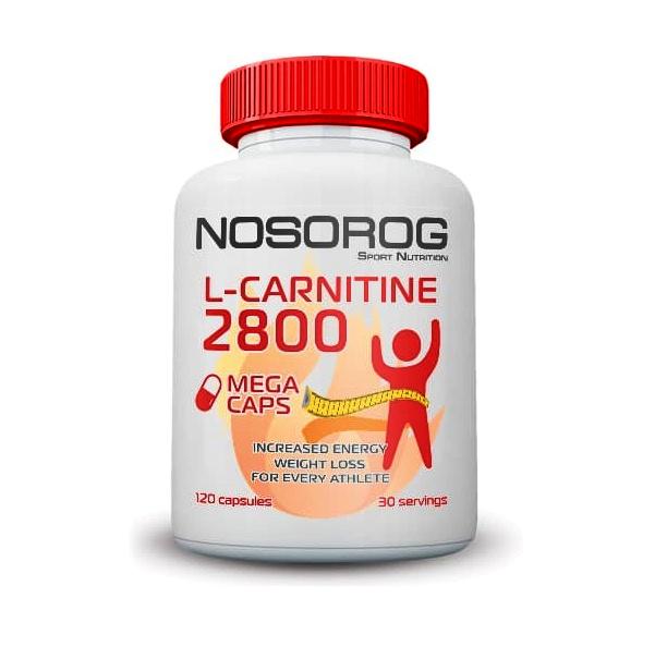 Жироспалювач для спорту Nosorog Nutrition L-Carnitine 120 Caps