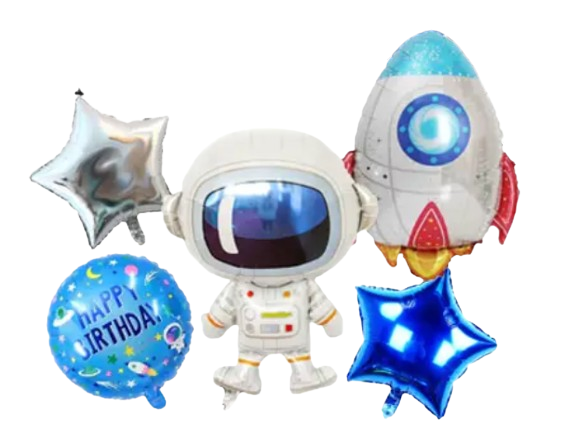 Набор воздушных шаров фольгированных Космос 5 шт. (2990306797)