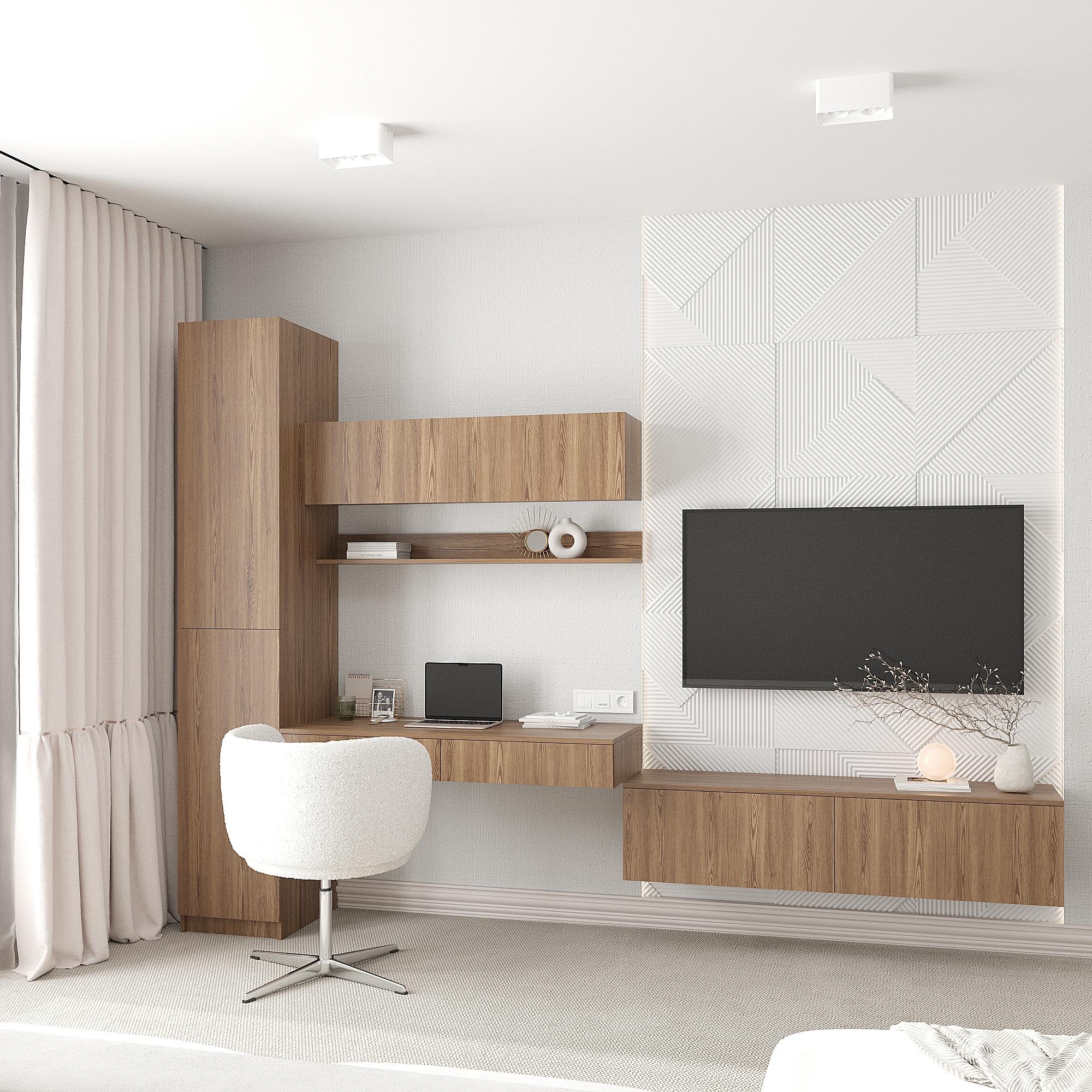 Комплект мебели Эйр пенал/стол подвесной/полка/тумба Дуб родос (28523430)