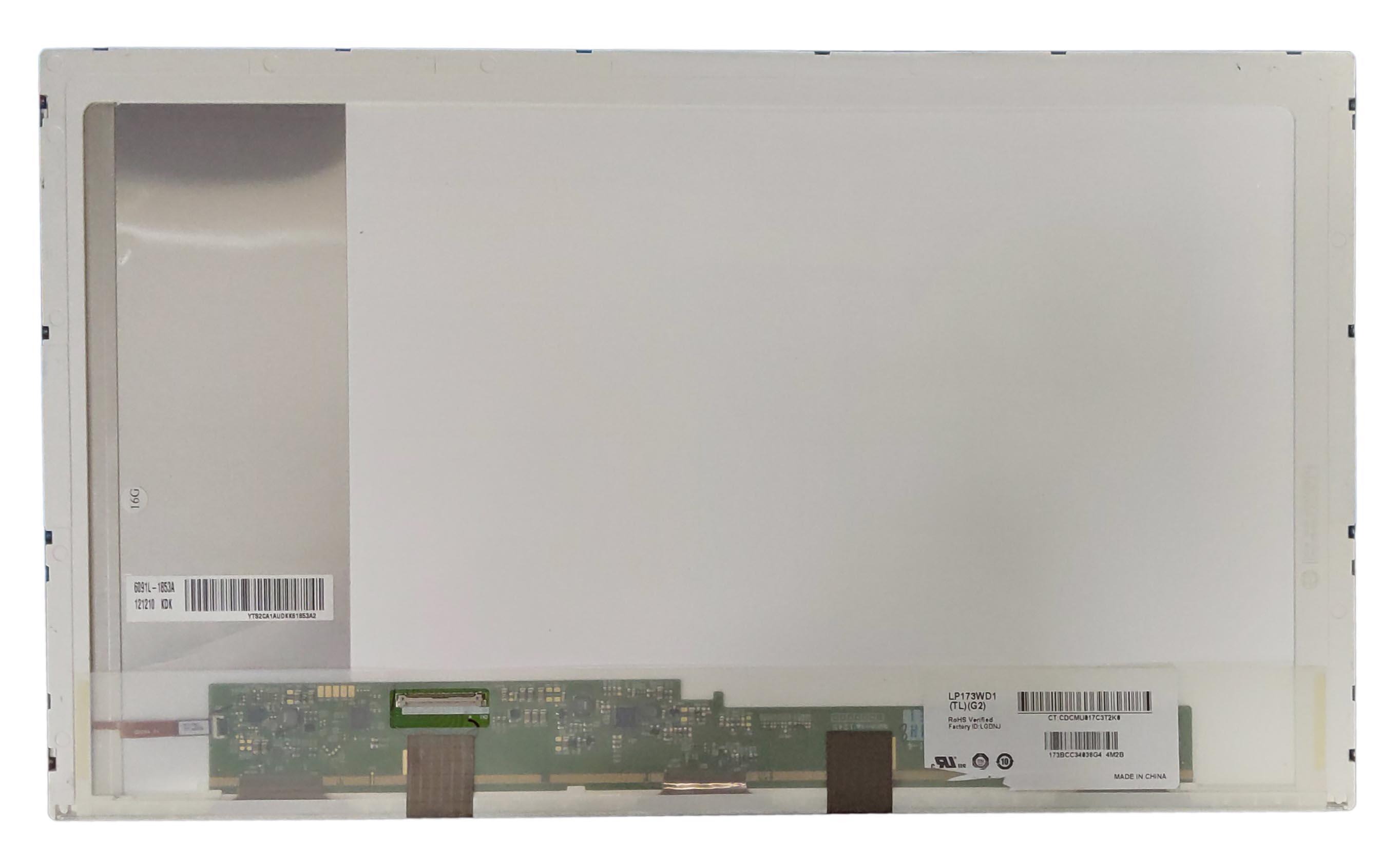 Матрица для ноутбука 17,3" Normal 40 pin слева 1600x900 LED без креплений глянцевая для LG/Philips LP173WD1-TLG2