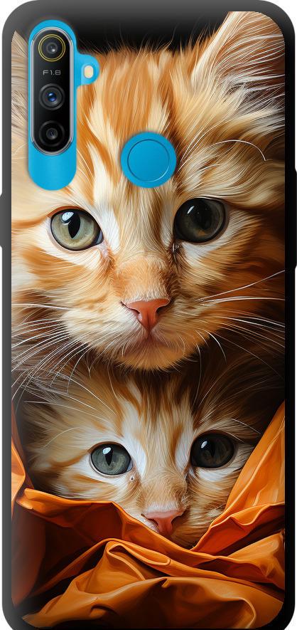Чехол на Realme C3 Котики 2 (5664b-1889-42517) Чехол на Realme C3 Котики 2 (5664b-1889-42517)