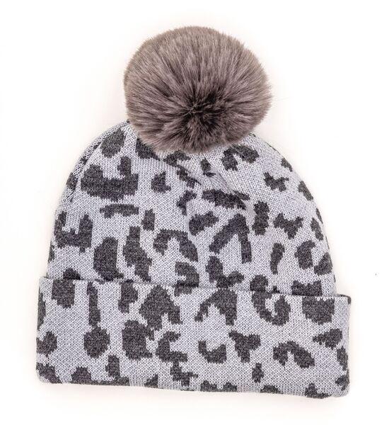 Шапка детская для девочек Лиза D867 флис 44-48 см Серый