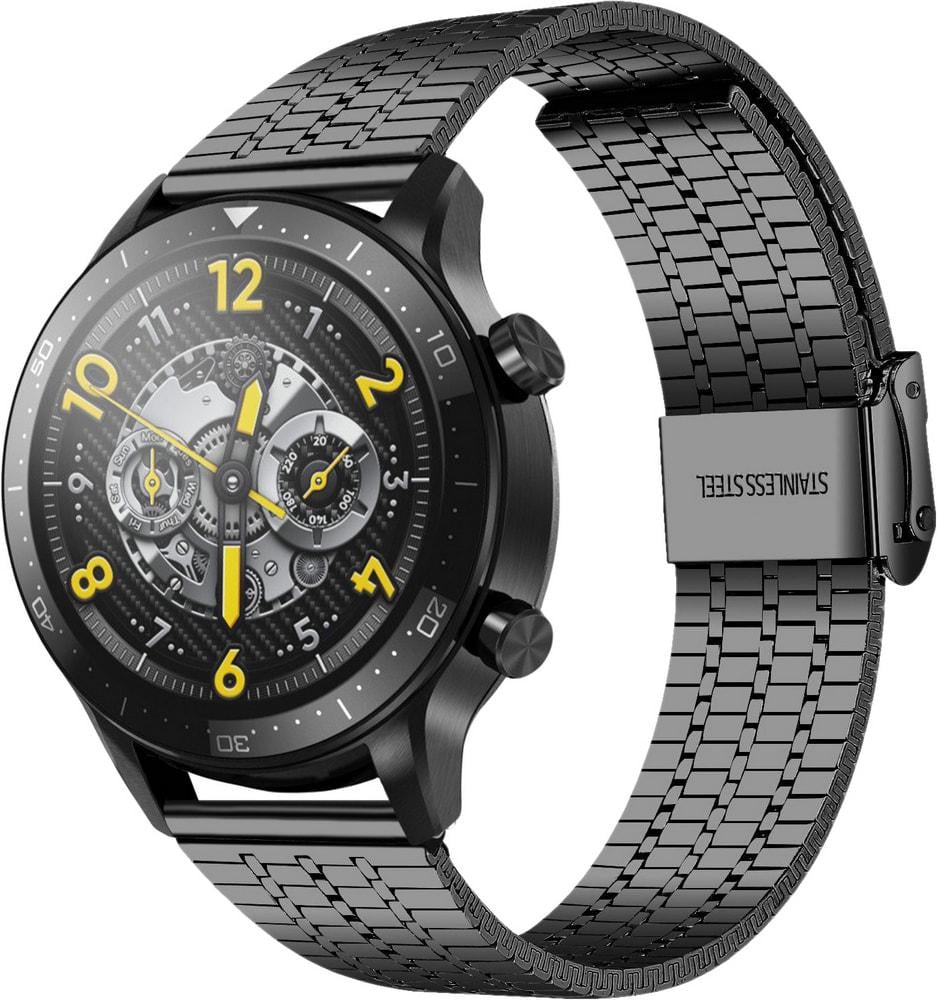 Браслет металевий Counic для Realme Watch S Pro Black (34133-2B)