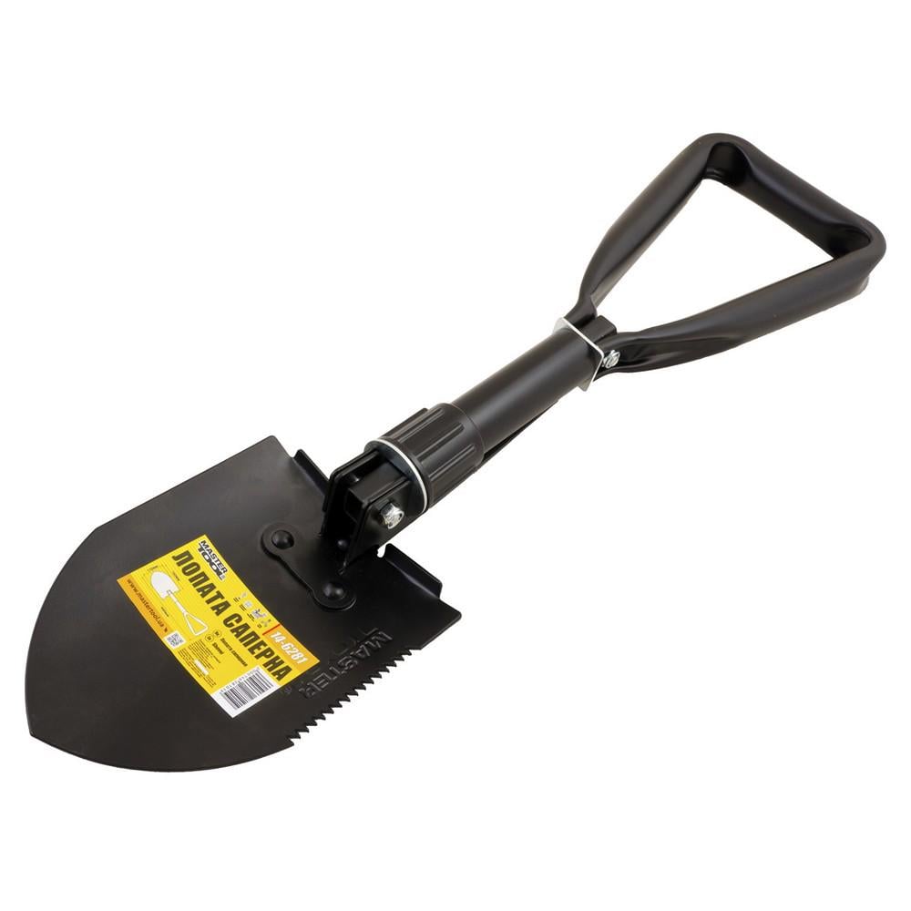 Лопата саперна MasterTool складна з чохлом110х160х460 мм (14-6281)