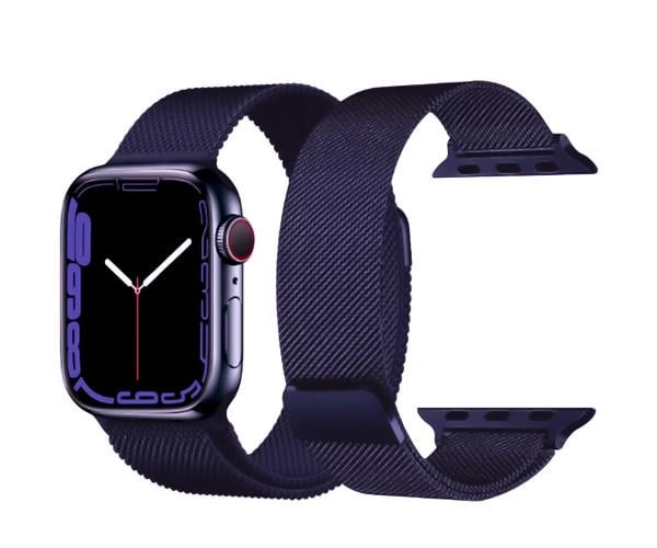 Ремешок металлический Milanese Magnetic Hoco WA03 для смарт-часов Watch 1/8/Ultra Темно-фиолетовый (31184)