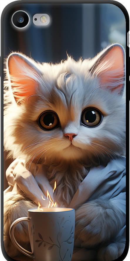 Чехол на iPhone SE 2020 White cat (5646b-2013-42517)