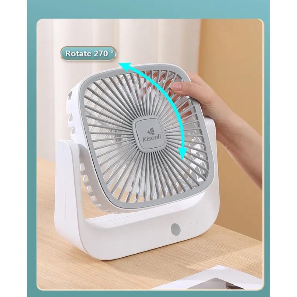 Вентилятор Kisonli F102 настольный 1200 mAh 22 см (F102) - фото 8