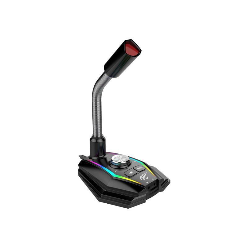 Игровой настольный проводной микрофон Havit HV-GK56 Black