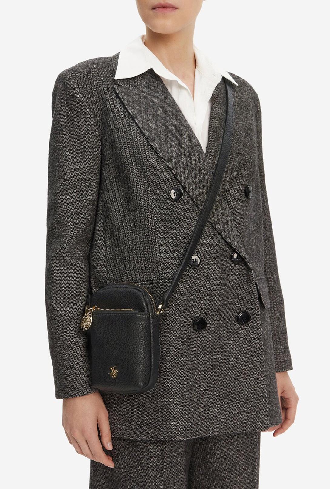 Сумка Beverly Hills Polo Club з ремінцем Чорний (0396) - фото 2 Сумка Beverly Hills Polo Club з ремінцем Чорний (0396) - фото 2