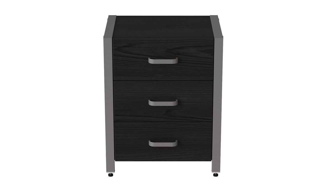 Тумба универсальная Ferrum-decor Вивьен 3 ДСП 16 мм 50x41x40 см Серый/Сосная Кембра (FRD-104200)