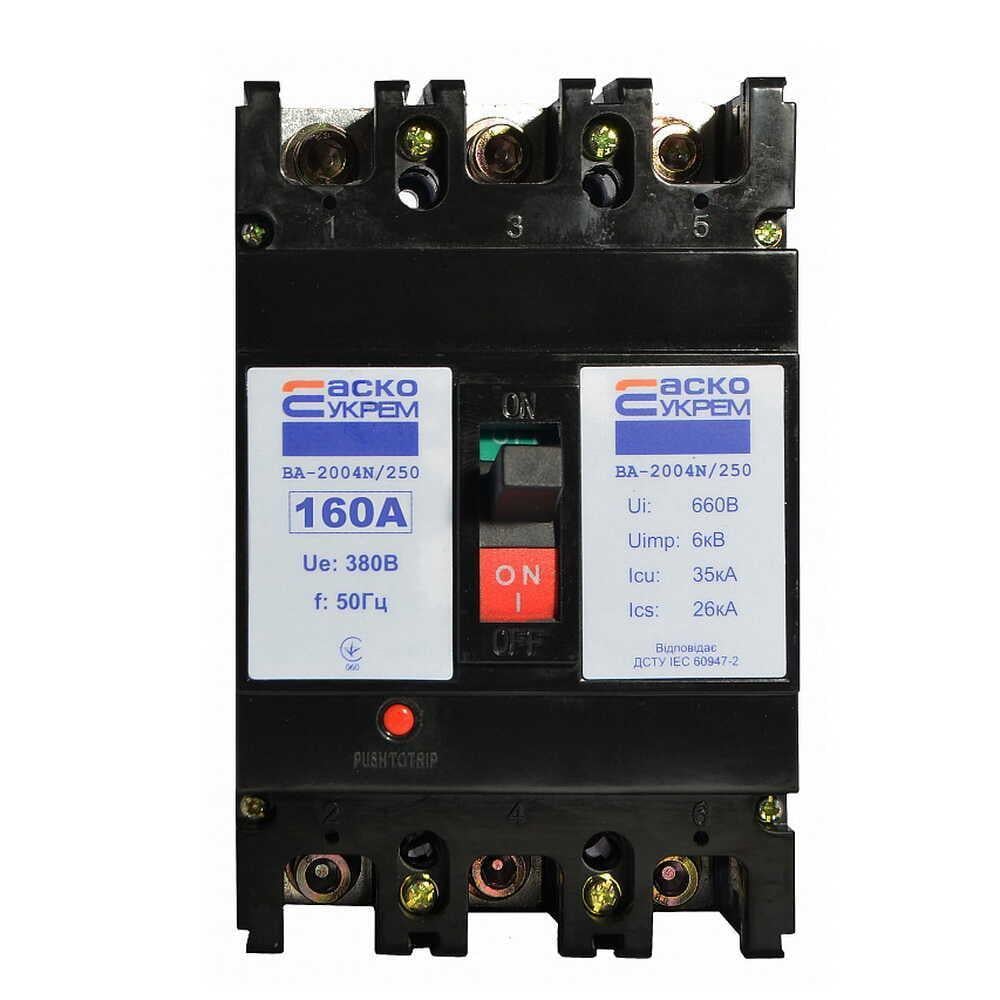 Автоматический выключатель АСКО-УКРЕМ ВА-2004N/250 3р 160А (A0010040068) Автоматический выключатель АСКО-УКРЕМ ВА-2004N/250 3р 160А (A0010040068)