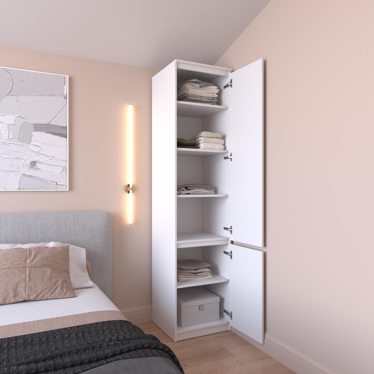 Шафа-пенал Вайс R-22 502х500х2110 мм Білий (30731251) - фото 2 Шафа-пенал Вайс R-22 502х500х2110 мм Білий (30731251) - фото 2