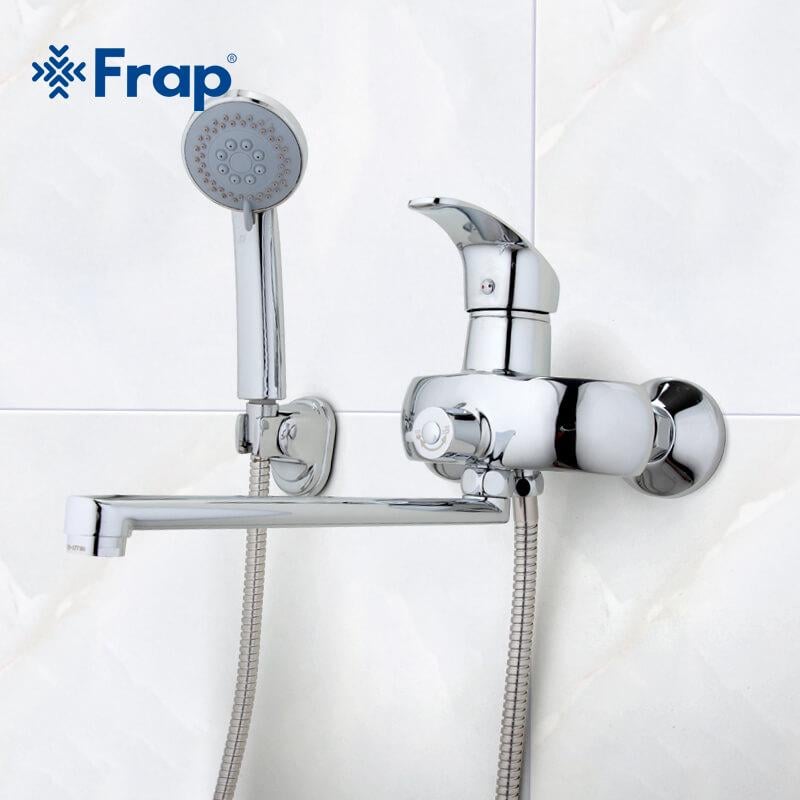Смеситель для ванны Frap F2221 длинный гусак - фото 2