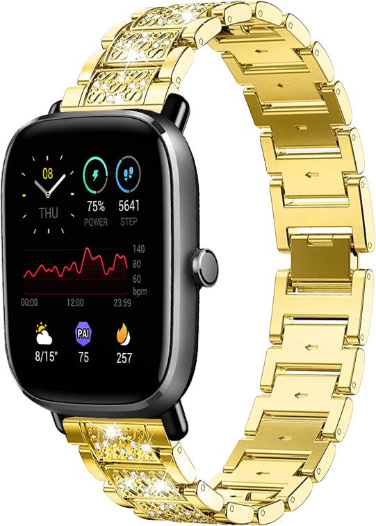 Браслет металевий Glam для Amazfit GTS 2 mini Gold (32807-2A)