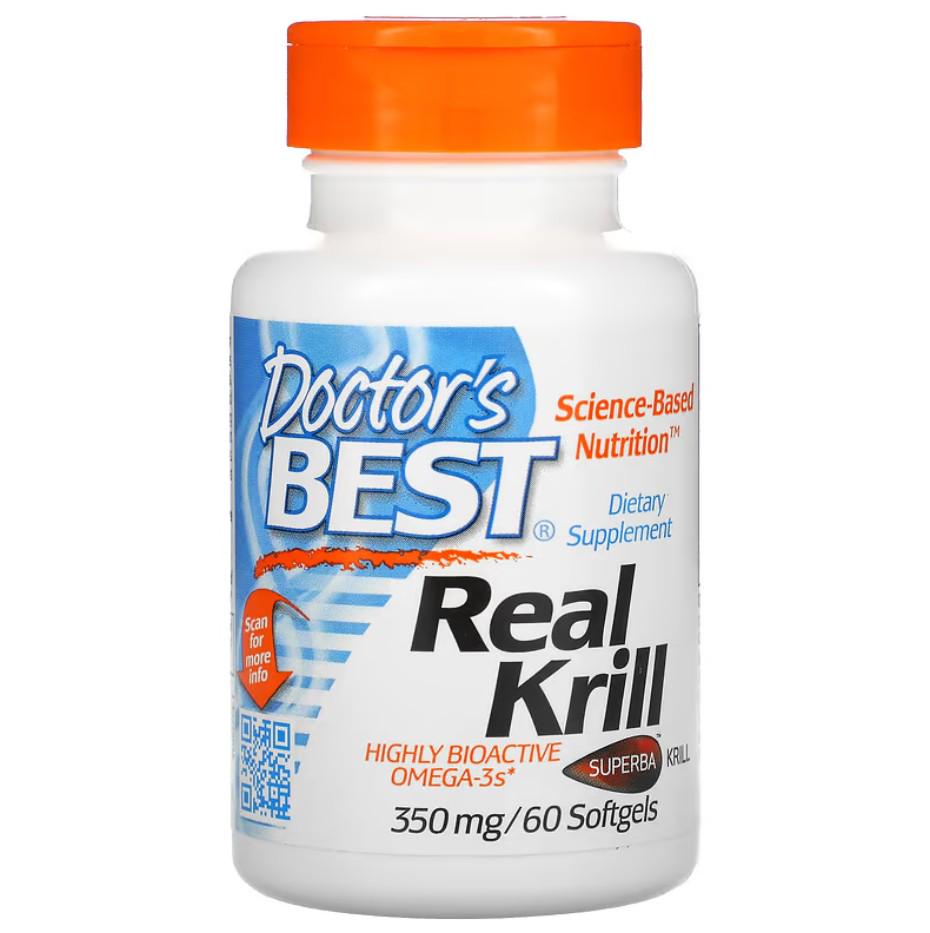 Жирні кислоти Doctor's Best Real Krill 350 мг 60 капсул