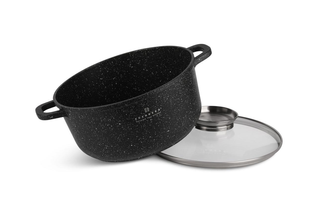 Набір казанів Edenberg 14 пр. з мармуровим антипригарним покриттям (EB-3990) - фото 5 Набір казанів Edenberg 14 пр. з мармуровим антипригарним покриттям (EB-3990) - фото 5