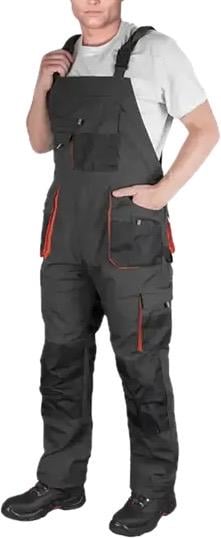 Костюм робочий куртка та напівкомбінезон р. 62 Темно-сірий (26296589) - фото 4 Костюм робочий куртка та напівкомбінезон р. 62 Темно-сірий (26296589) - фото 4