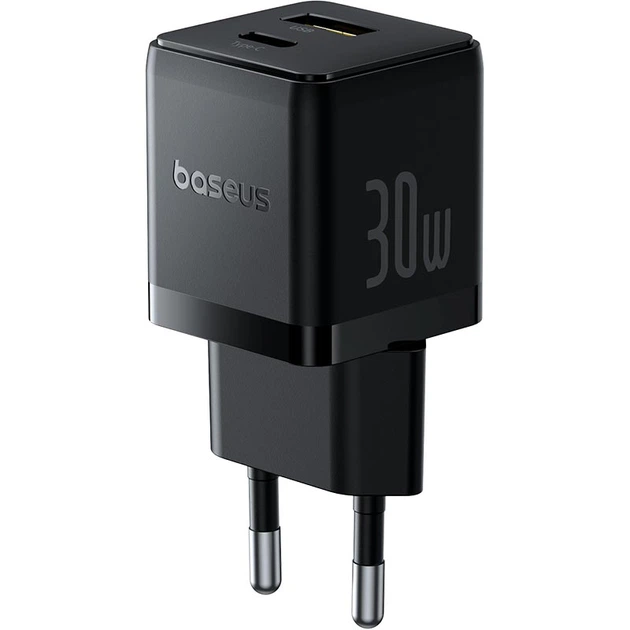 Зарядный сетевой адаптер Baseus Palm 30W 1хType-C Черный (000581272) Зарядный сетевой адаптер Baseus Palm 30W 1хType-C Черный (000581272)