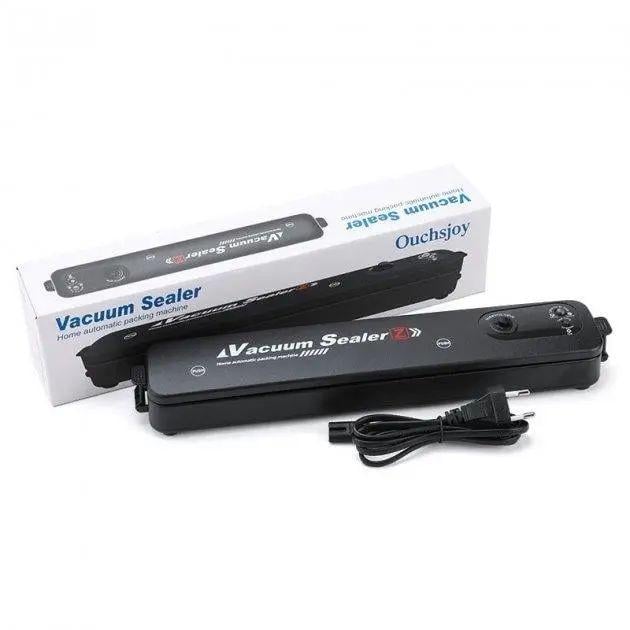 Вакууматор для упаковки пищевых продуктов Vacuum Sealer с индикатором 100 Вт 220 В/50 Гц 7,6х37х4,8 см Черный (opt-13994)
