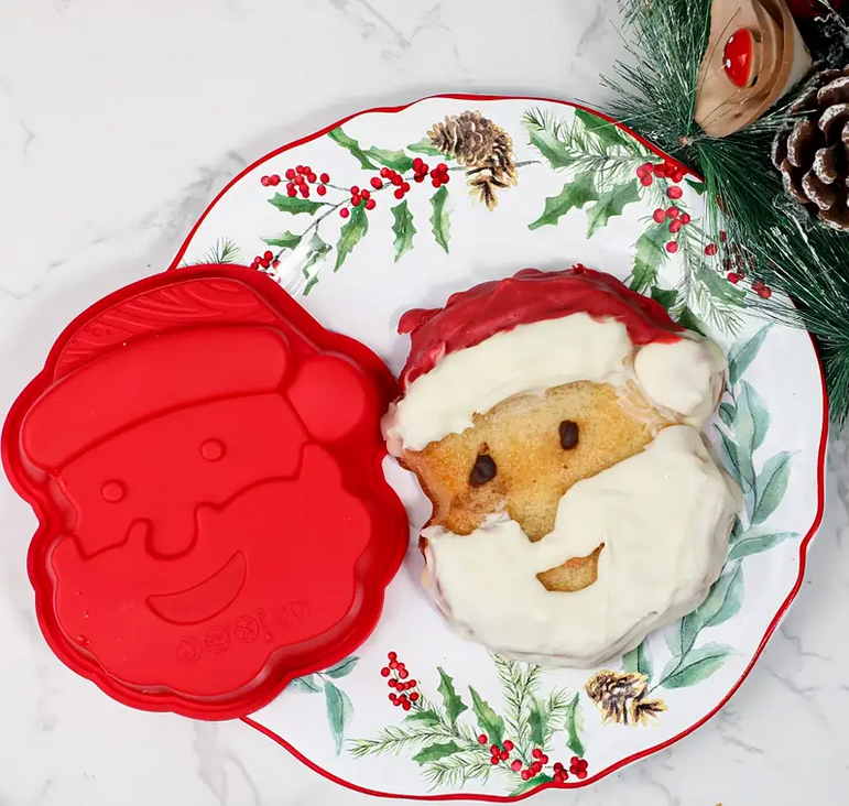 Силиконовая форма для выпечки в форме Санта Клауса Красный (ULC-129) - фото 5 Силиконовая форма для выпечки в форме Санта Клауса Красный (ULC-129) - фото 5