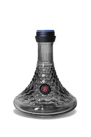 Колба для кальяна Amy Deluxe 072,01 Alu Antique Berry рифленая на клик-системе 2 л Черный