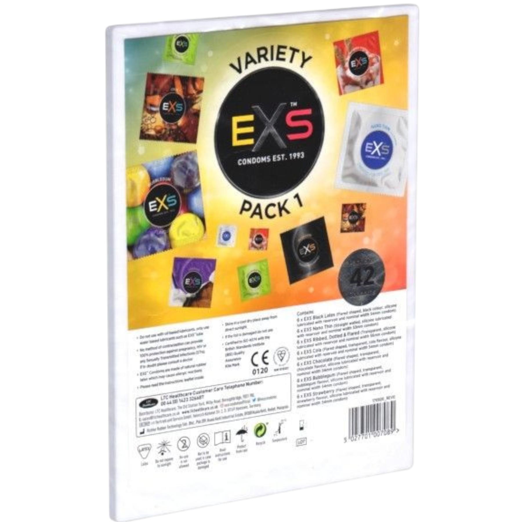 Презервативы EXS Pack 1 набор 42 шт. разнотипные классические и оральные - фото 4 Презервативы EXS Pack 1 набор 42 шт. разнотипные классические и оральные - фото 4