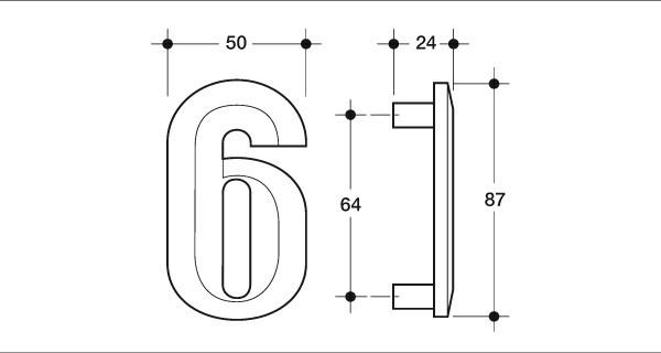 Меблева ручка Poliplast цифра шестірка РП-6 Рожевий матовий (16252) - фото 4 Меблева ручка Poliplast цифра шестірка РП-6 Рожевий матовий (16252) - фото 4