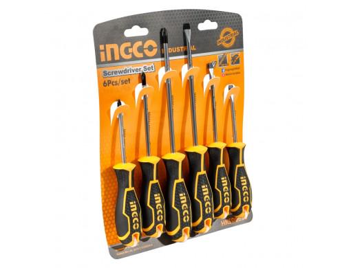 Набір викруток Ingco Industrial 6 шт. (12047473) - фото 4 Набір викруток Ingco Industrial 6 шт. (12047473) - фото 4