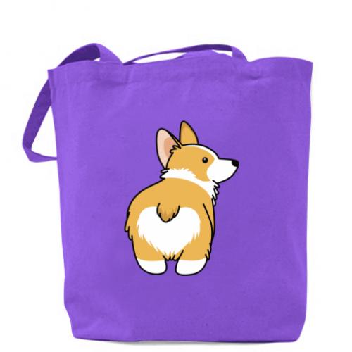 Шопер Corgi back 41х37 см Фиолетовый (2829232-15-83626)