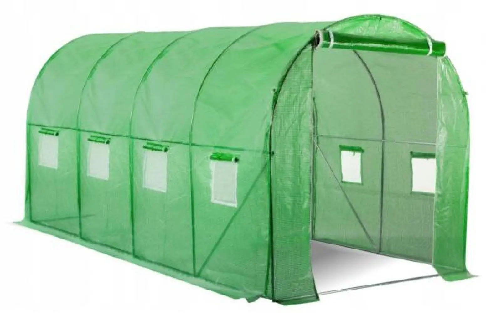 Теплица садовая Bonro UP-10 м² парник для огорода с окнами 400x250x200 см Зеленый (132-76-42400404)