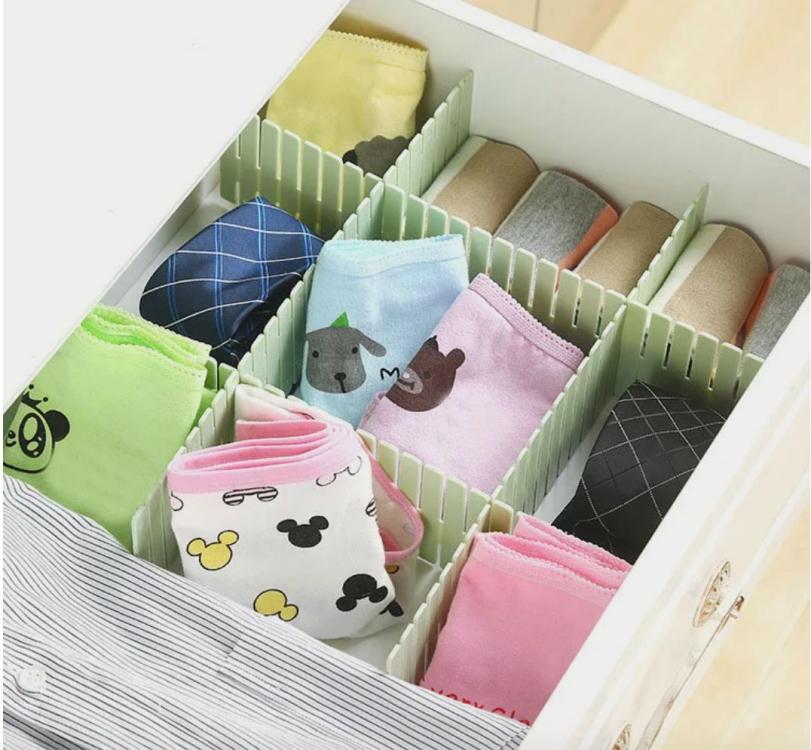 Органайзер-роздільник у тумбочку 4 планки 31х7 см Green (124127) - фото 2 Органайзер-роздільник у тумбочку 4 планки 31х7 см Green (124127) - фото 2