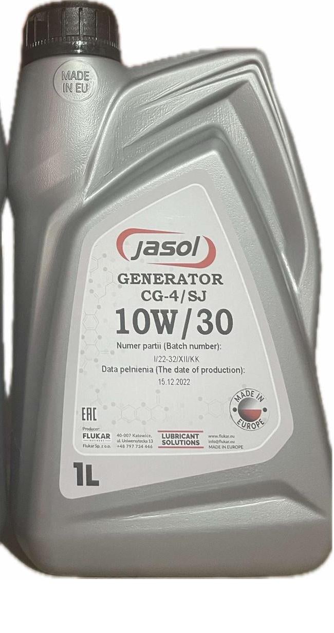 Масло для генератора Jasol Generator Oil 10W-30 CG-4/SJ 1 л (jasol)
