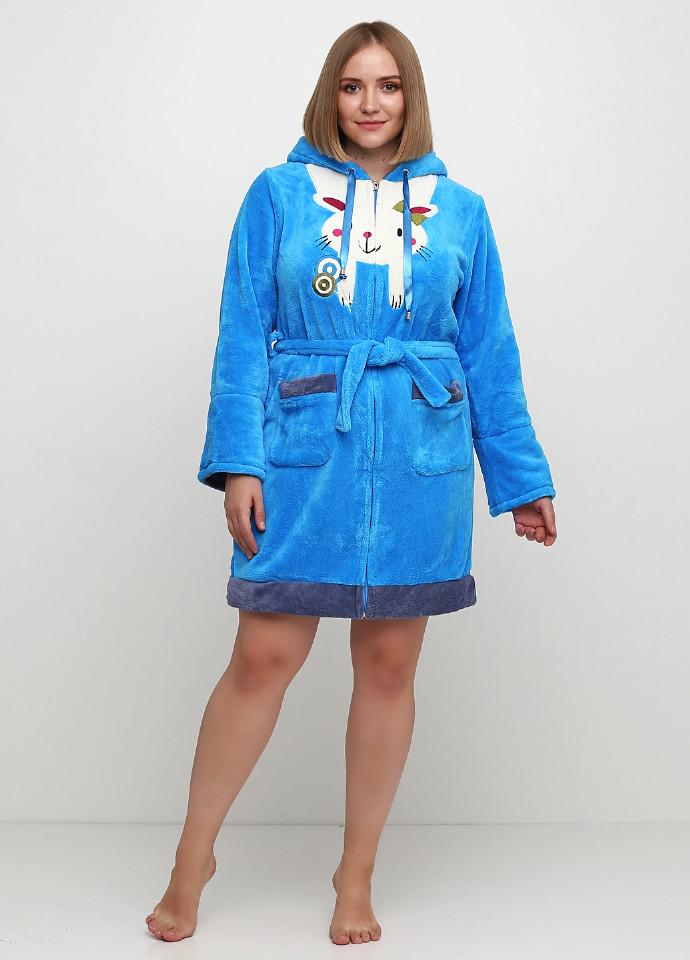 Халат Wild Love L Голубой (686-04) Халат Wild Love L Голубой (686-04)