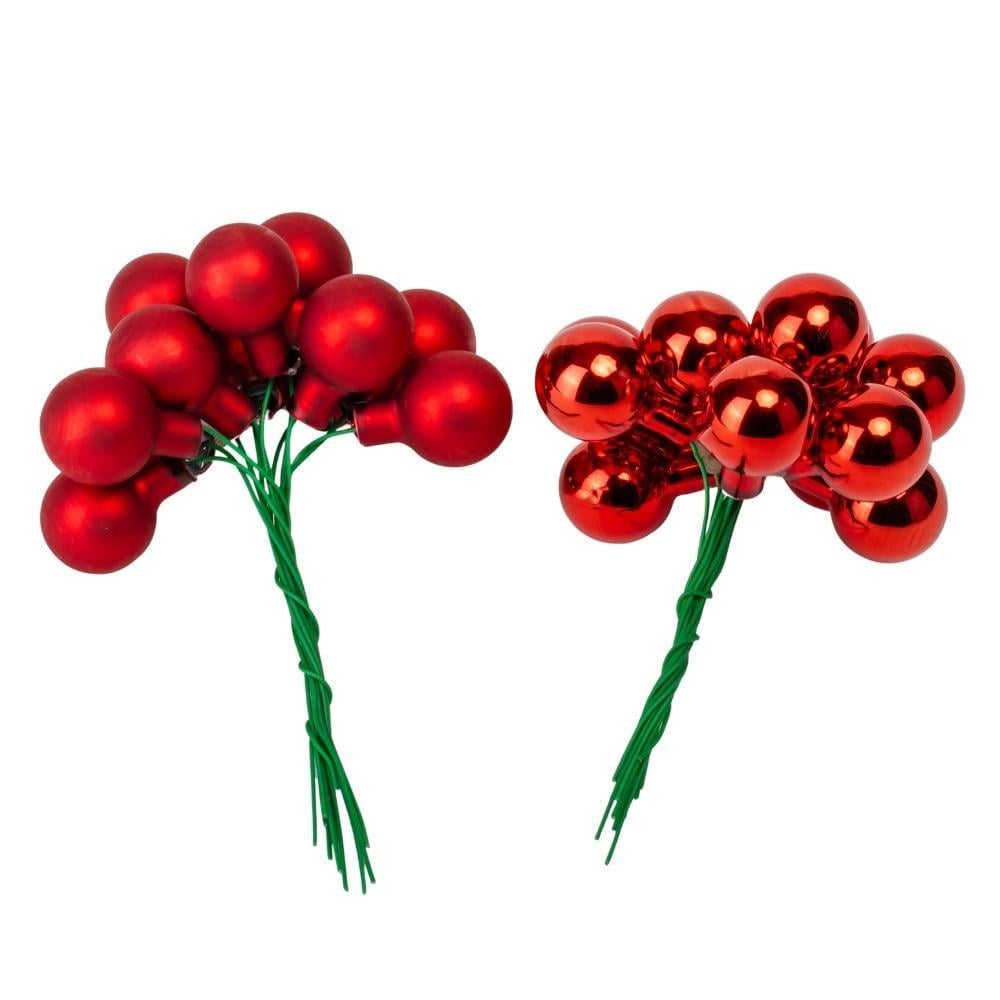 Набір ялинкових кульок Зимові ягідки 2 см х 144 шт. Червоний (6024-017) - фото 2 Набір ялинкових кульок Зимові ягідки 2 см х 144 шт. Червоний (6024-017) - фото 2