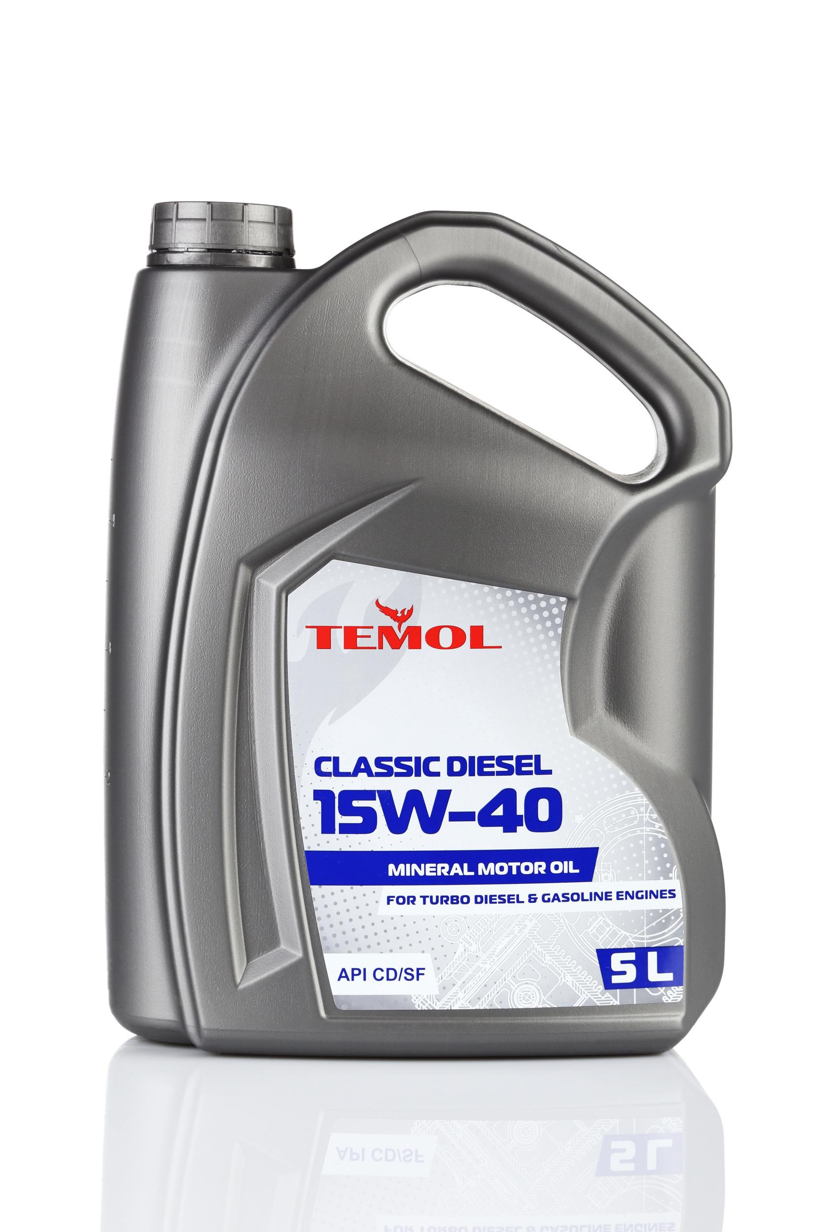 Моторное масло TEMOL CLASSIC DIESEL 15W-40 5 л (T-CD15W40-5L)