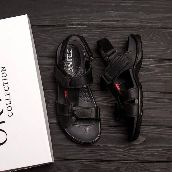 Сандалии мужские кожаные Antec р. 42 Black (26025635) - фото 7 Сандалии мужские кожаные Antec р. 42 Black (26025635) - фото 7