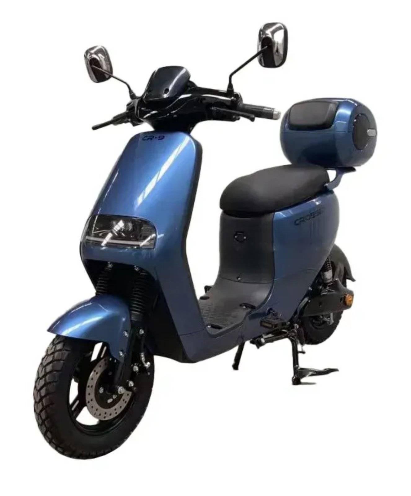 Электроскутер двухместный Crosser CR9 1000W 72V 24Ah Синий