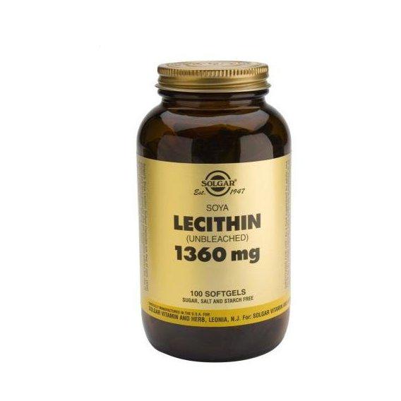 Лецитин Solgar Lecithin Unbleached 1360 мл 100 Softgels