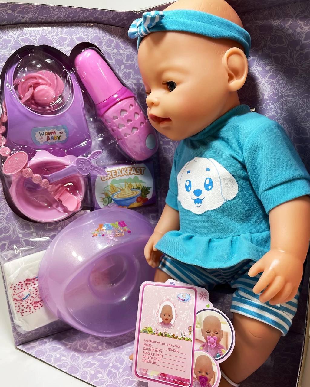 Пупс функциональный 10 функций ходит в туалет/ест/оснащен пищалкой с аксессуарами - фото 2 Пупс функциональный 10 функций ходит в туалет/ест/оснащен пищалкой с аксессуарами - фото 2