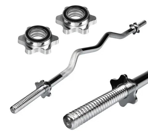 Гриф для штанги хромированный ломаный W-образный WCG 120 см d 28 мм 1 шт. - фото 3 Гриф для штанги хромированный ломаный W-образный WCG 120 см d 28 мм 1 шт. - фото 3