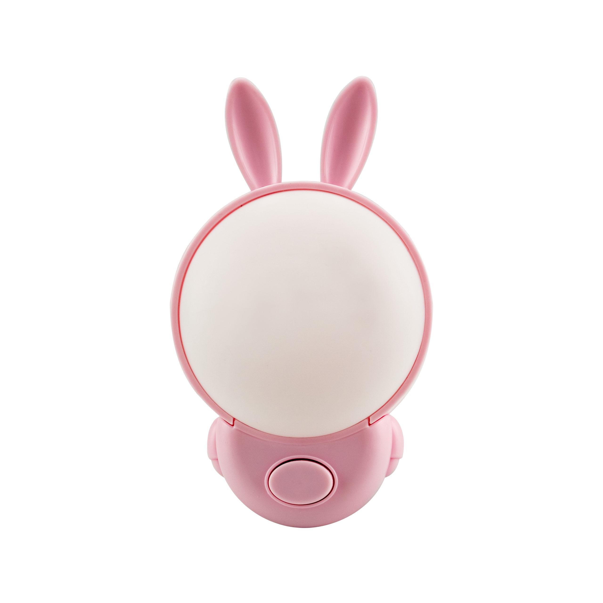 Ночник HOROZ ELECTRIC led Bunny 2CCT Розовый