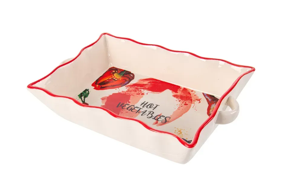 Блюдо для запікання та сервірування Hot vegetables 29x18,5x6 см - фото 2 Блюдо для запікання та сервірування Hot vegetables 29x18,5x6 см - фото 2