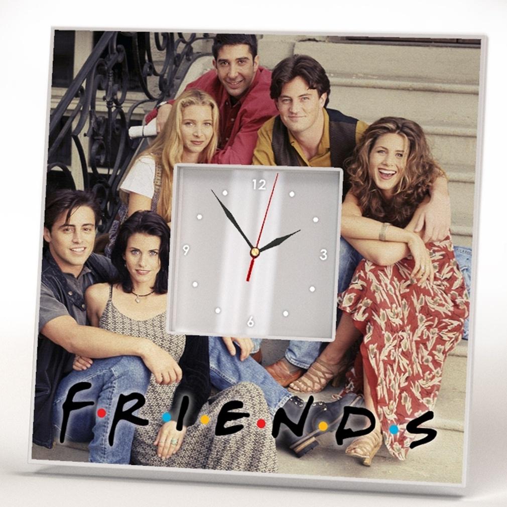 Часы с ретро фото Friends 260x260 мм (C00836)