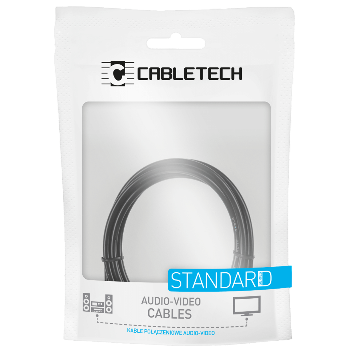 Кабель инсертный Cabletech Standart Audio-Video 2RCA-2RCA 1,8 м Black (KPO3954-1.8) - фото 3