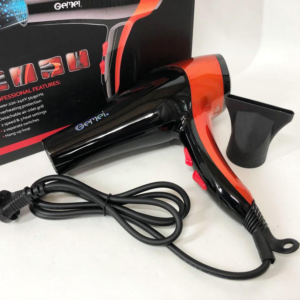 Фен для волос Gemei GM-1766 2,6 кВт АС Оранжевый (ws88447) - фото 4
