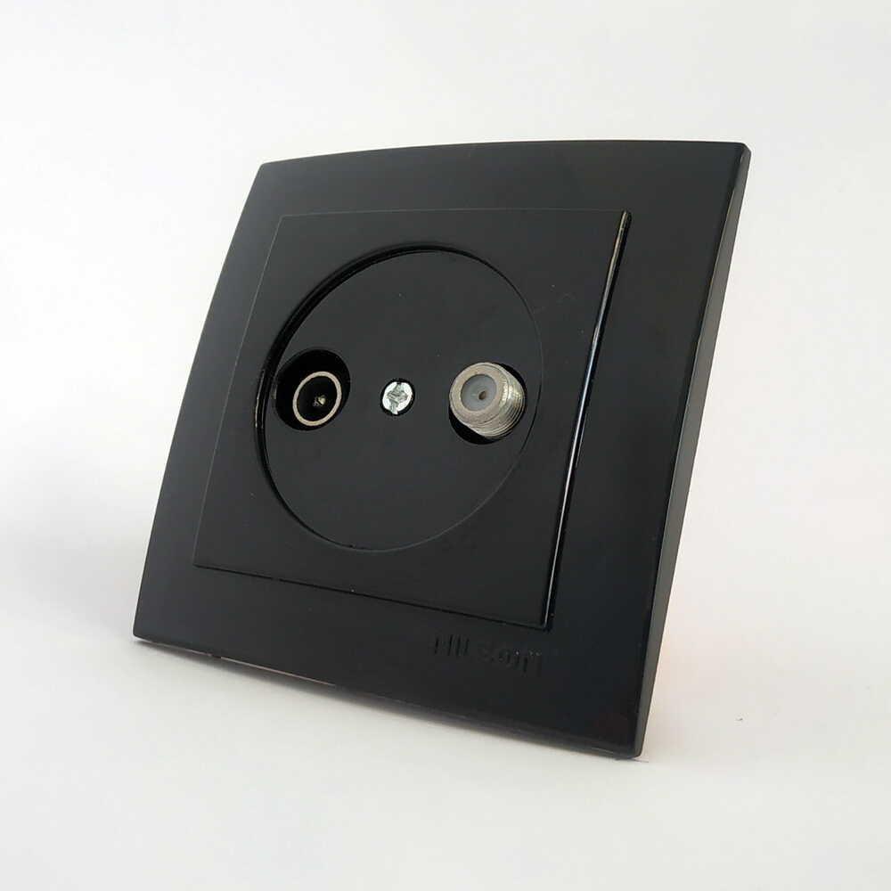 Розетка Nilson Touran TV-SAT Чорний (24221037)